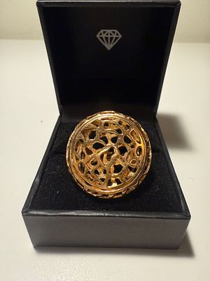 Авторское Кольцо. Новое. 
Серебро 925, позолота. 
Размер регулируется.