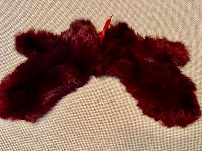 Варежки меховые вязаные. Мех лисы. Новые. Италия. Маркировка отсутствует. Размер 7-8.