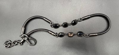 Ремень Etro. Кожа, метал, стразы. .длина 81-89 см. Новый. Пыльник, бирка