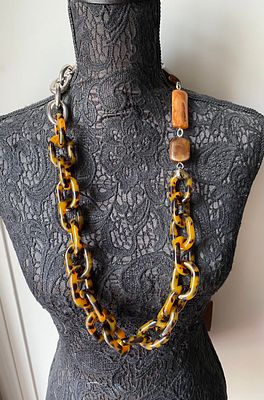 MaxMara - Колье -цепь MaxMara. Италия. Маркировано. Оригинал.С этикеткой и пломбой. В родной 