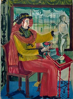 Олевская Инна ( 1941-2021) Поэт. 1980 год.
Картон, темпера, 19,5х14см., . Опубликован в книге 