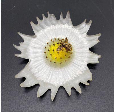 Винтажная брошь Alexis Bittar. США. Оригинал, маркирована. Alexis Bittar 
Люции, латунь 