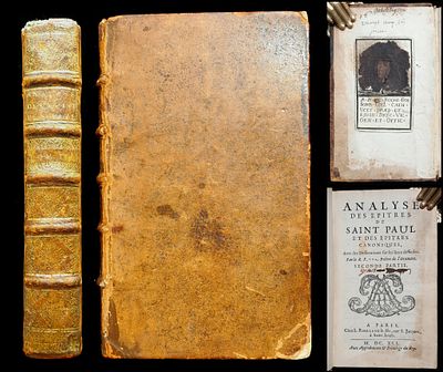 &laquo;Analyse Des Epitres de Saint Paul, Et Des Epitres Canoniques, avec des dissertations sur les 