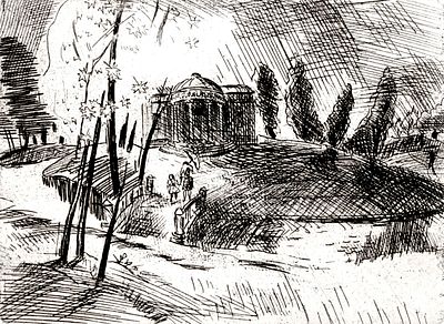 [Арефьевский круг] Валентин Громов Владимирович (1930 - 2022) . Кваренги. Музыкальный павильон. 