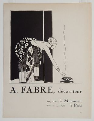Эдуардо Гарсия Бенито (?). Литографированная реклама парижской галереи A.G.Fabre. Вторая 