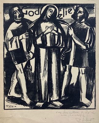 P.Klein. Литография на религиозную тему. Первая половина 20 века. 35 х 22см. 
В хорошем состоянии.