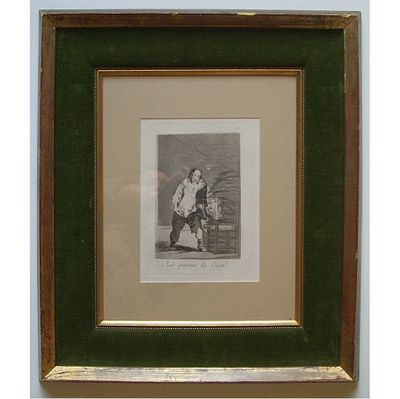 Франциско Гойя (1746-1828) „Y se la quema la Casa“. Лист 18 из "Los Caprichos". 
Офорт 