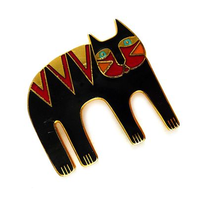 LAUREL BURCH. Брошь "MAGI CAT". США. 80-е годы 20 века.
Брошь изготовлена из бижутерного сплава 