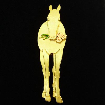 Jonette Jewelry co (JJ). Брошь "Спасибо за цветы". США. 90-е года 20 века. Редко встречающаяся 