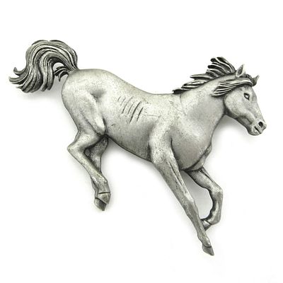 Jonette Jewelry co (JJ). Брошь "Галоп". США. 90-е года 20 века. Эффектная брошь, наполненная 