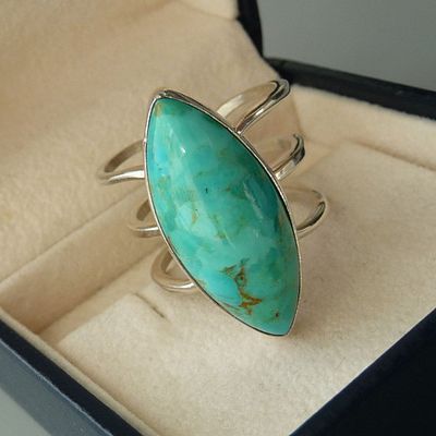 КОЛЬЦО "БИРЮЗА". JAY KING. СЕРЕБРО. НАТУРАЛЬНЫЕ КАМНИ. Изящное, лаконичное, эффектное кольцо 