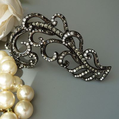 JAY STRONGWATER. БРОШЬ "ПЕРО". США. 90-Е. Редко встречающееся украшение класса люкс! Простое и 