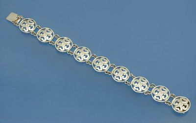 Браслет серебро 830 проба Дания
Винтажный серебряный браслет Изготовлен в Дании, в середине ХХ 