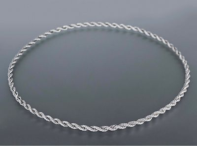 Цепочка веревка серебро 925 проба 70 см Россия
Цепочка, плетение веревка из серебра 925 пробы 