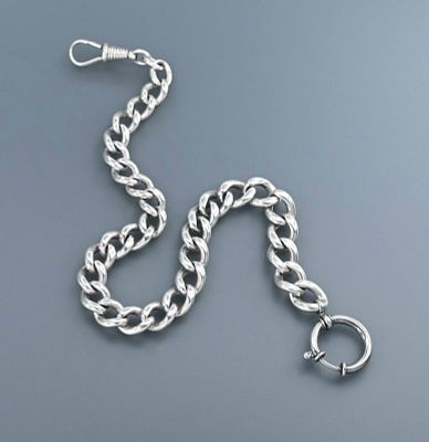 Старинная цепочка для карманных часов серебро 800 проба. Старинная серебряная цепочка для 