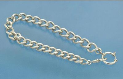 Старинная ЦЕПОЧКА для карманных часов серебро 835 пробы. Старинная серебряная цепочка для 