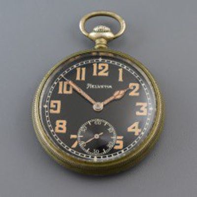 Часы карманные Helvetia Huber 1941 Вермахт. Старинные карманные часы Helvetia Huber 32A 