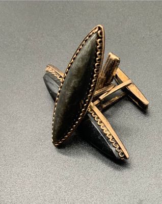 Роскошныевинтажные запонки. СССР. Харьковский ювелирный завод, 1970-е, серебро 875 пробы 