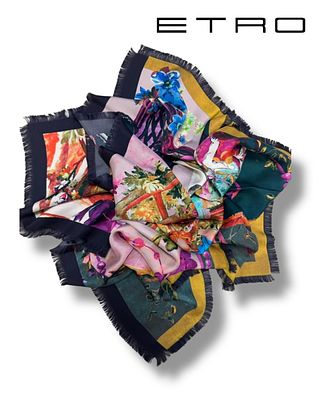 Платок ETRO 
90x90 см ШЕЛК