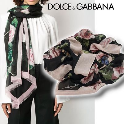 DOLCE&GABBANA. Палантин. Состав: Кашемир шелк 
Размер 195х135 см