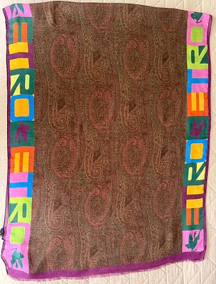 Шарф Etro. Новый с этикетками. Упаковка. Размер 170*65. Состав модал 90%, кашемир 10%. Смелое 