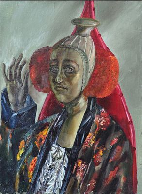 Олевская Инна ( 1940-2021) Незнакомка. 1996 год.
холст, масло, 50,5х44,5см.
. Опубликована в 