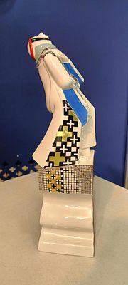 Инна Олевская
Ярославна. 2021. 
Авторская скульптура. 
Твердый фарфор, ручная формовка, ручная 