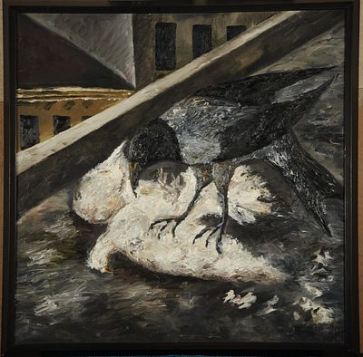 Нестерова Наталья Игоревна. (1944-2022).
Эстакада. 1993.
холст, масло 80х80.
Дарственная 