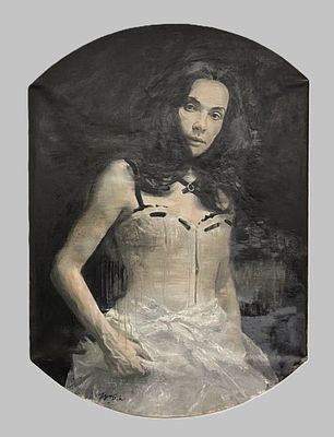Пушницкий Виталий (1967 г.). Парижская тайна. 2012 год, холст, масло, 142.4х101см. . Виталий 