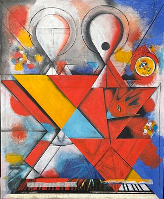 Ситников Александр Григорьевич (1945 г.)
&laquo;Поющие ангелы&raquo;.1991; 2024. дерево, авторская техника: 