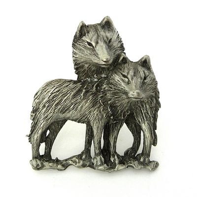 Jonette Jewelry co (JJ). Брошь "Волки". США. 80-е года 20 века.
Редко встречающееся украшение! 