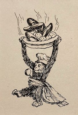 [Круг Лебедева] Конашевич Владимир Михайлович (1888-1963)
Мартышка. Эскиз к стихотворению К.И. 