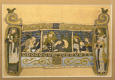 [Мир Искусства] Калмаков Николай (1873-1955) 
Сказочная царевна. 1910 год. бумага 