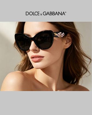 Очки DOLCE&GABBANA модель Almond Flowers с ручной росписью металлических цветов миндаля и 