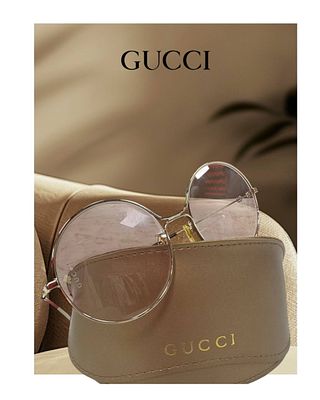 Очки GUCCI в цвете розового золота, невесомые, очень комфортная посадка, благодаря эластичности 