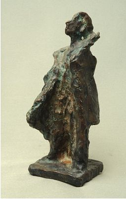 Сморгон Лев Наумович (1929г) Мандельштам. бронза, 13.5х5см