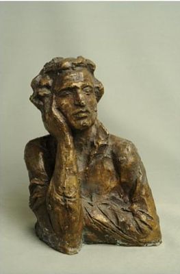 Аникушин Михаил Константинович. "А.С.Пушкин". бронза. высота 23см.