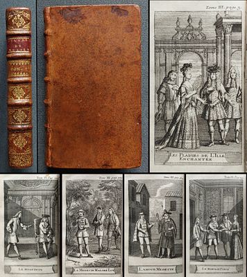 Мольер. Сочинения господина Мольера. Украшено гравюрами. В 8 т. Т.3. Париж. 1718 
[Мизантроп. 