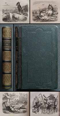 Лафонтен, Ж. Басни / илл. Гранвиля. [Fables de La Fontaine. Illustrations par Grandville. 