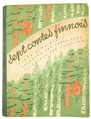 [1946; рисунки Ю.Ретлингер] Arma, E. Sept contes finnois: tires dv Kalevala / illustres par J. 