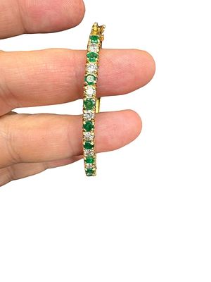 A 50-year-old vintage Bengal gold bracelet, made of 14K gold and studded with natural diamonds 