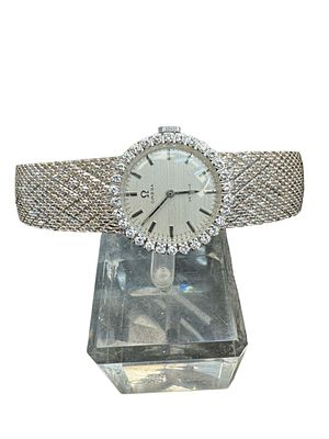 Vintage OMEGA watch from the beginning of the 20th century, 14K white gold, weight 39.96 grams. 