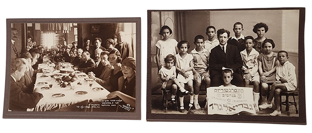 לקט 2 צילומים קונסרבטוריום בנהטוב ואגודה מנגני ארץ ישראל פלשתינה שנות ה20 
צילום - 