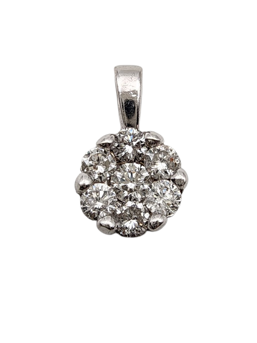 תליון זהב 14K משובץ יהלומים בערך כ 0.30 נקודות משקל 1 גרם מידה 1 ס"מ