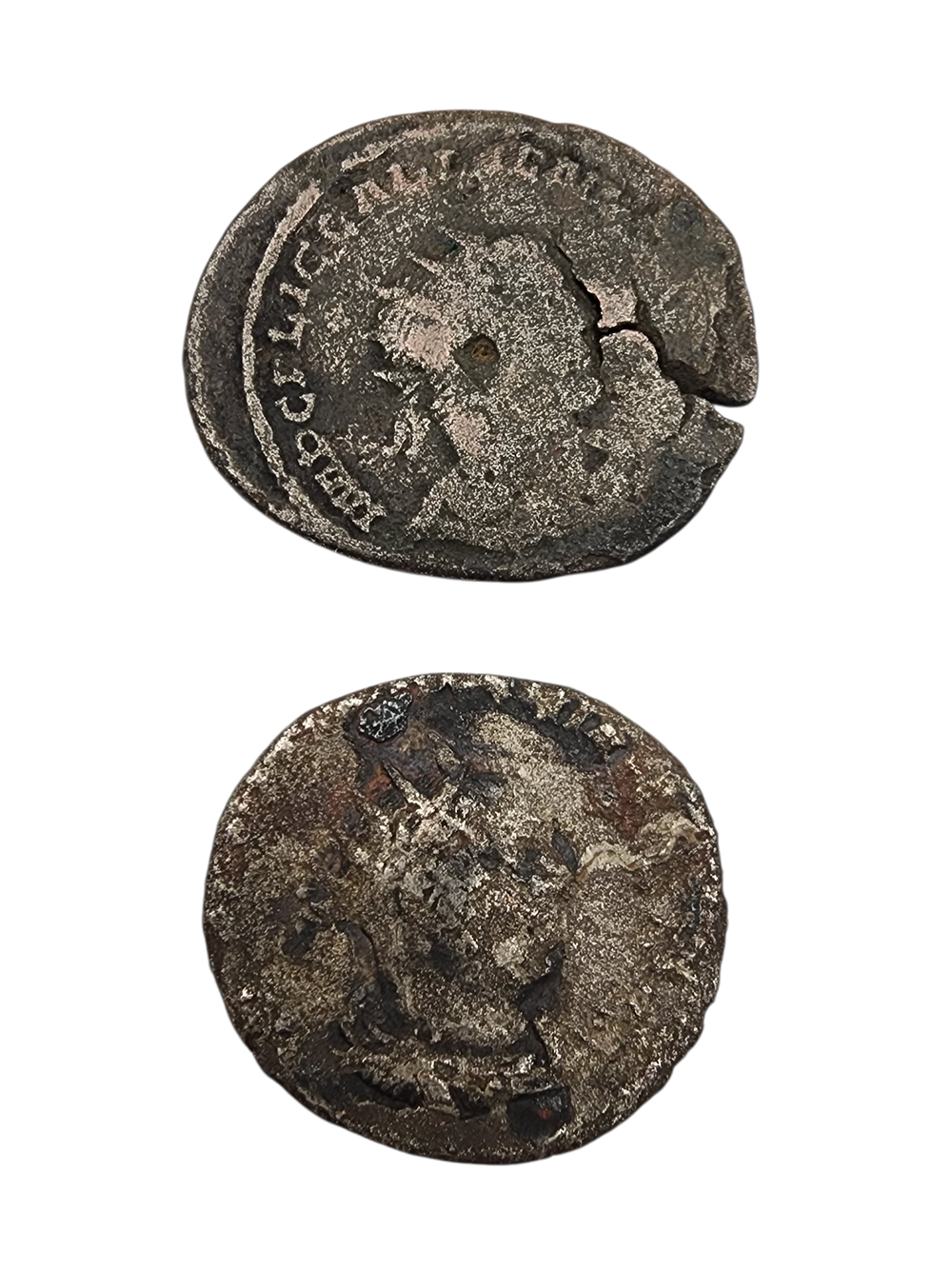לקט 2 מטבעות דמוי ארכיאולוגי