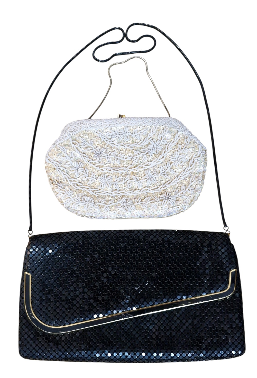 2 ארנקים לאישה אחד חרוטים זכוכית מידה 25/17 20/16 ס"מ