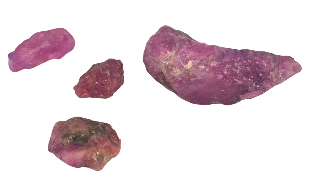 15 גרם אבני גלם רובי טבעיות