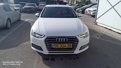 אאודי A4 מודל 2017. 218,312 ק"מ, יד נוכחית: שישית, בעלות נוכחית: פרטי. מחיר מחירון: ₪67,000