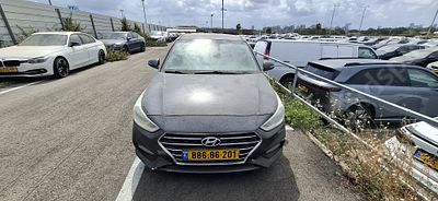 יונדאי אקסנט מודל 2020. 82,186 ק"מ