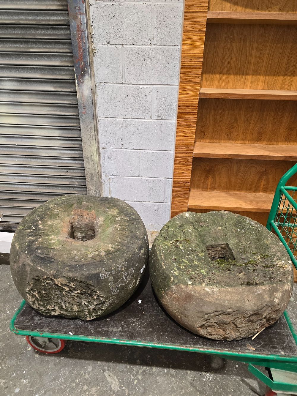 Lot 79: 1 X PAIR OF SMALL MILL STONES